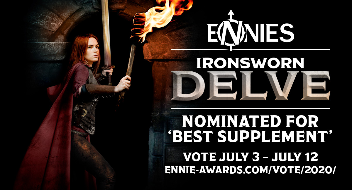 Ironsworn: Delve Nominated for a 2020 ENNIE Award