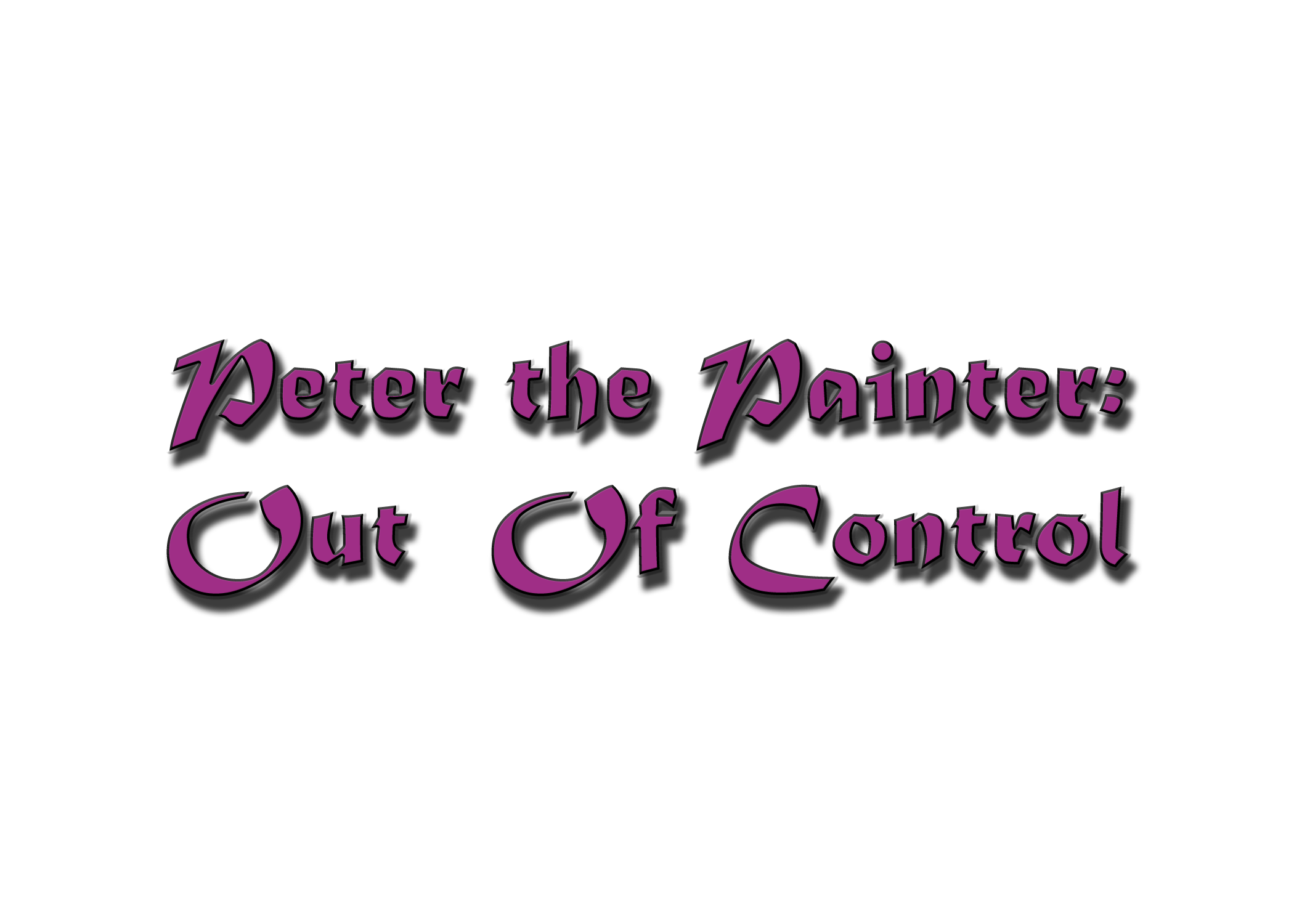 Peter the Painter: Out of Control (GMTK Jam)