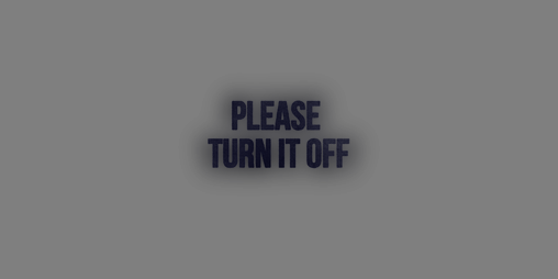 Cover image for Please, Turn It Off
