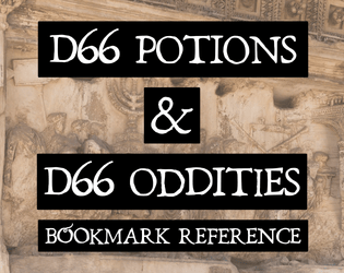 D66 Potions & D66 Oddities   - Portable, System-Agnostic, Magic Item List 
