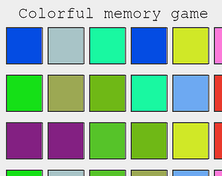 Color memory game