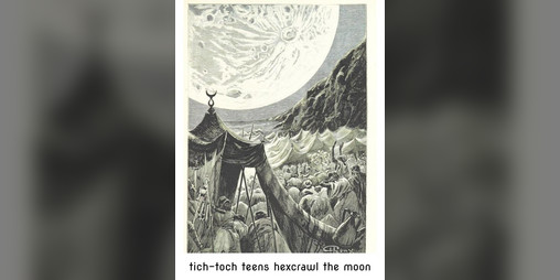 Cover image for Tich-Toch Teens Hexcrawl the Moon