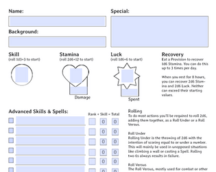 Troika Form-Fillable Character Sheet   - A form-fillable sheet that also includes rules references 