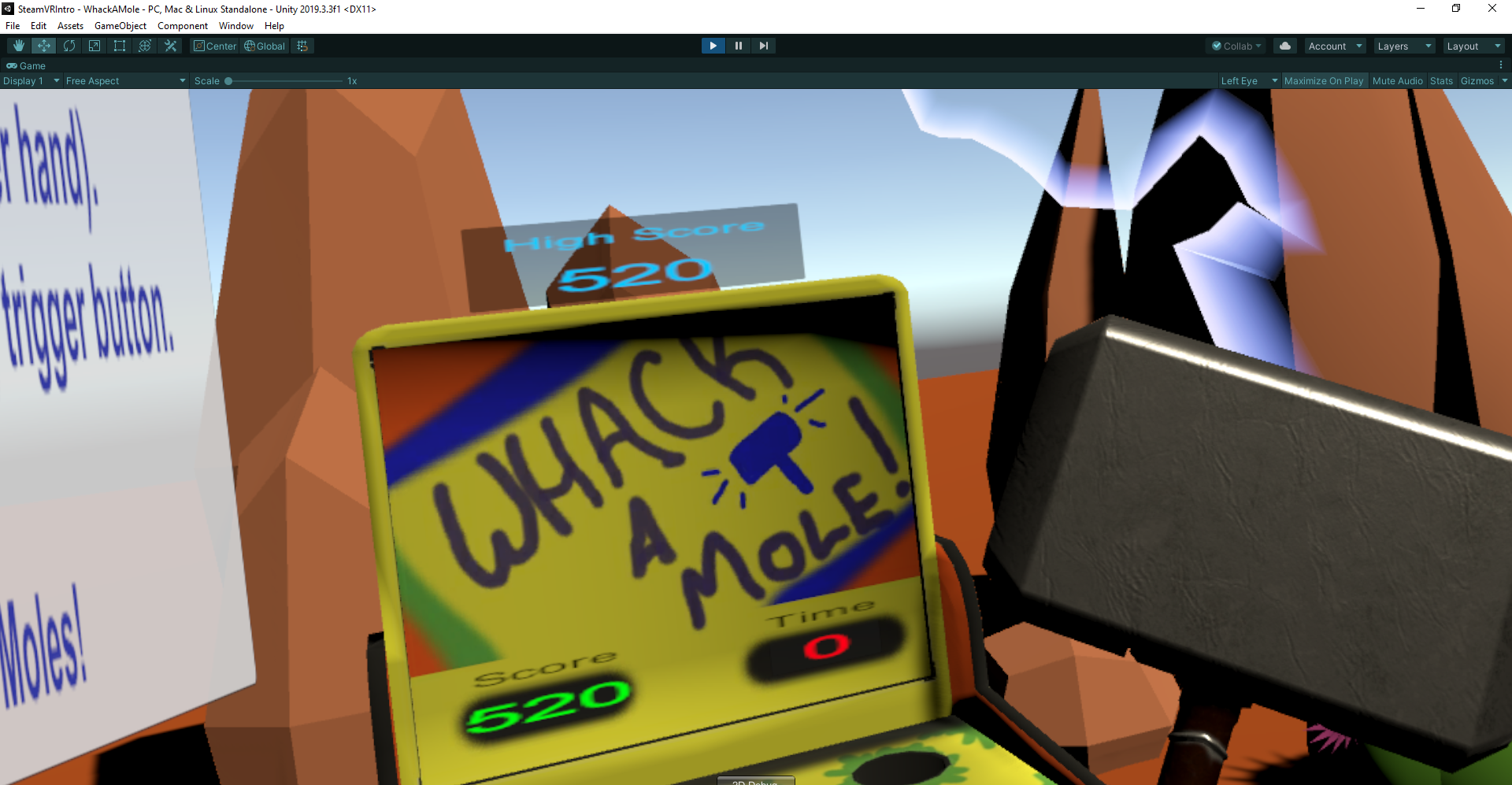 Whack-A-Mole VR