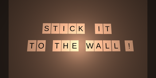Cover image for Stick it to the wall