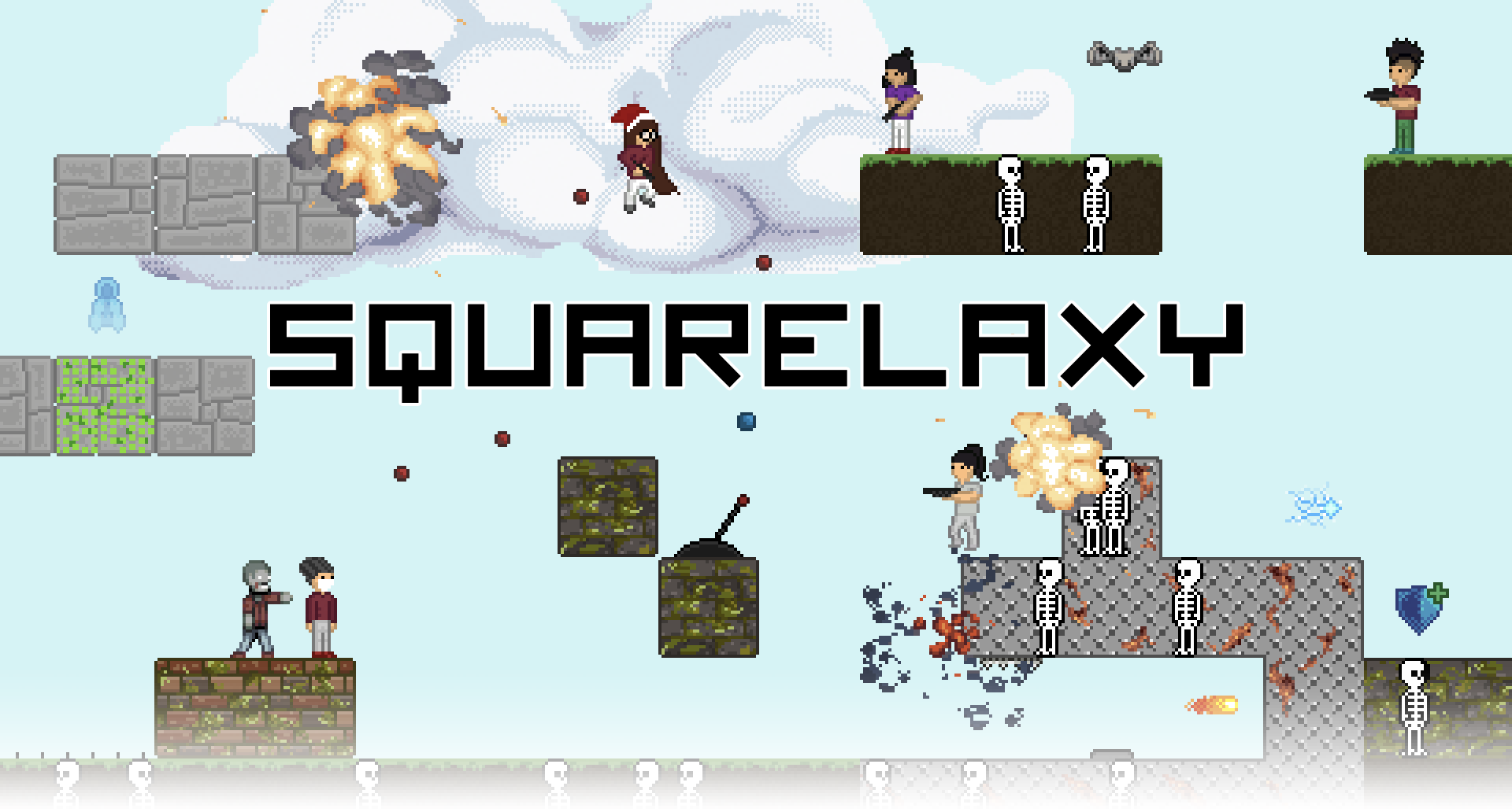 Squarelaxy - Online Multiplayer Platformer + World Editor