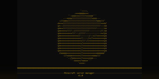 Cover image for Minecraft Server Manager