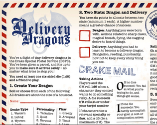 Delivery Dragons   - You're a tiny delivery dragon, and you've got a package to deliver — no matter what tries to stop you! 