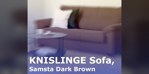 Cover image for KNISLINGE Sofa, Samsta Dark Brown