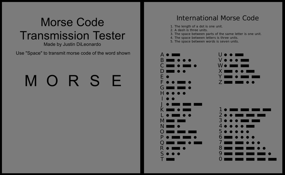 Morse Code Transmission Tester by justin_dileonardo