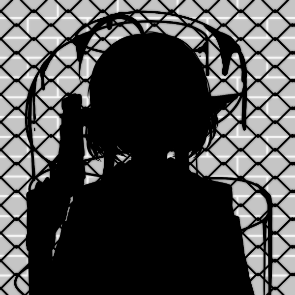 A silhouette from an apocalipse girl