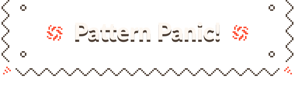 Pattern Panic - 10x10 Top-Down Tiles (1Bit, CC0)