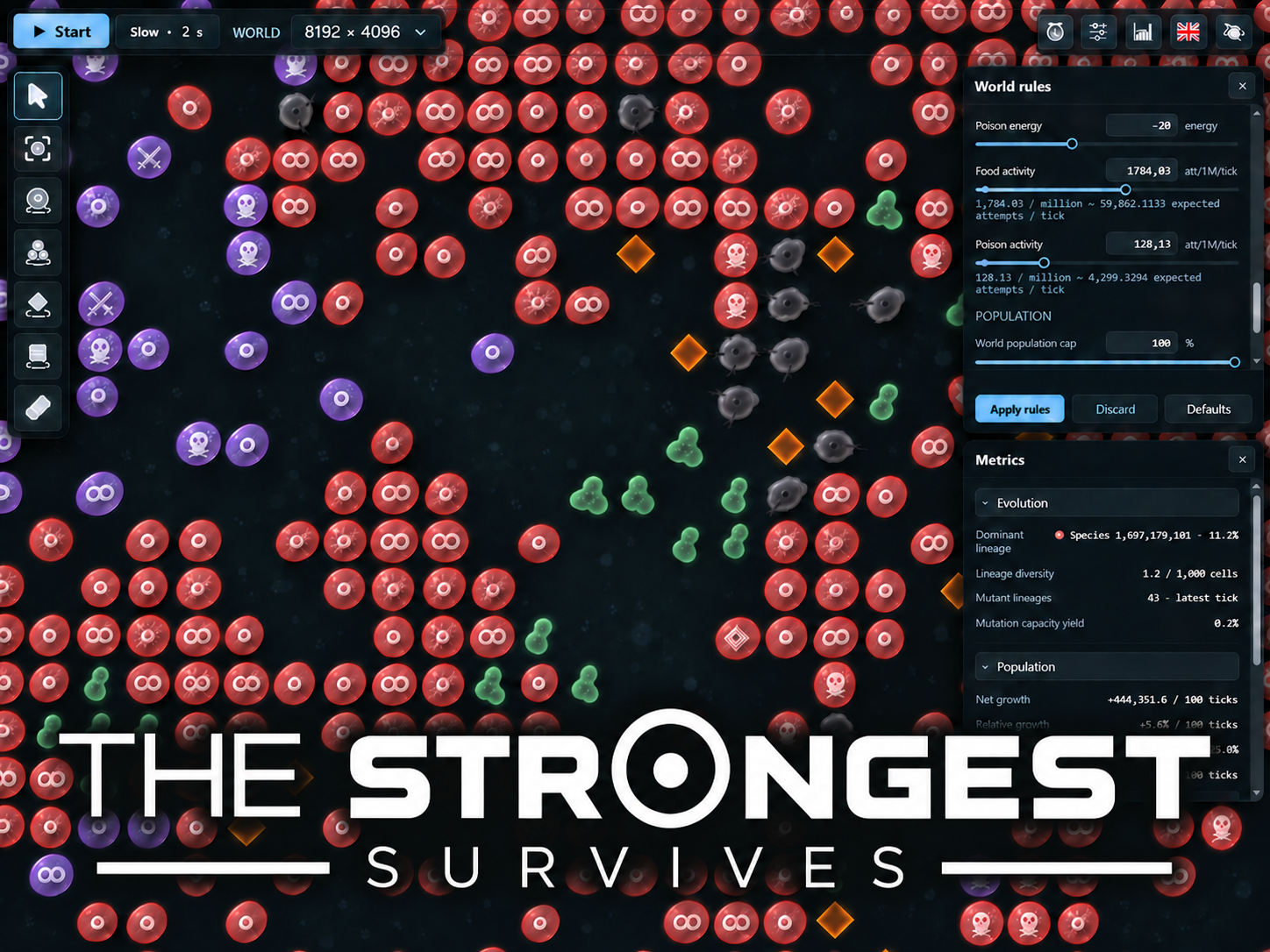 Cover image for The Strongest Survives - Evolution Sandbox