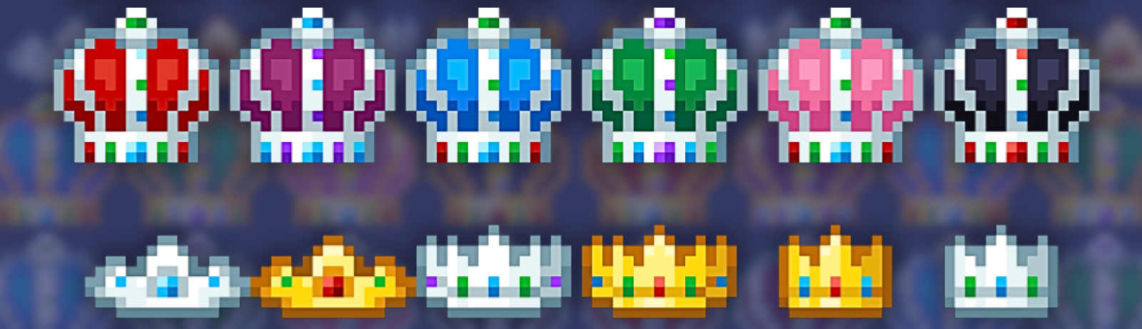 18 Pixel Crowns