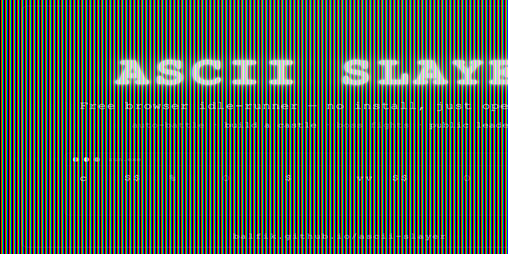 Cover image for ASCII SLAYER