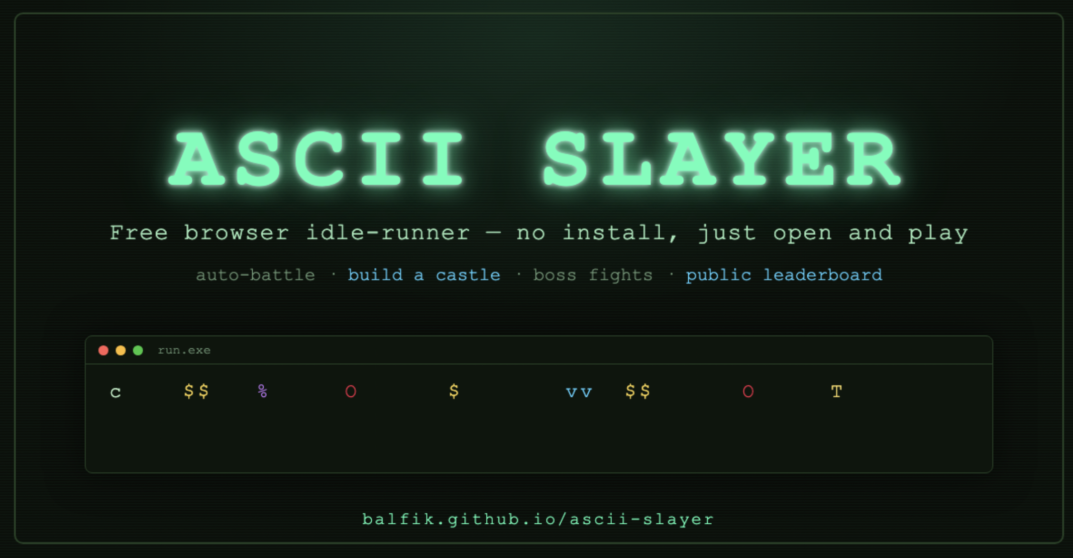 Cover image for ASCII SLAYER