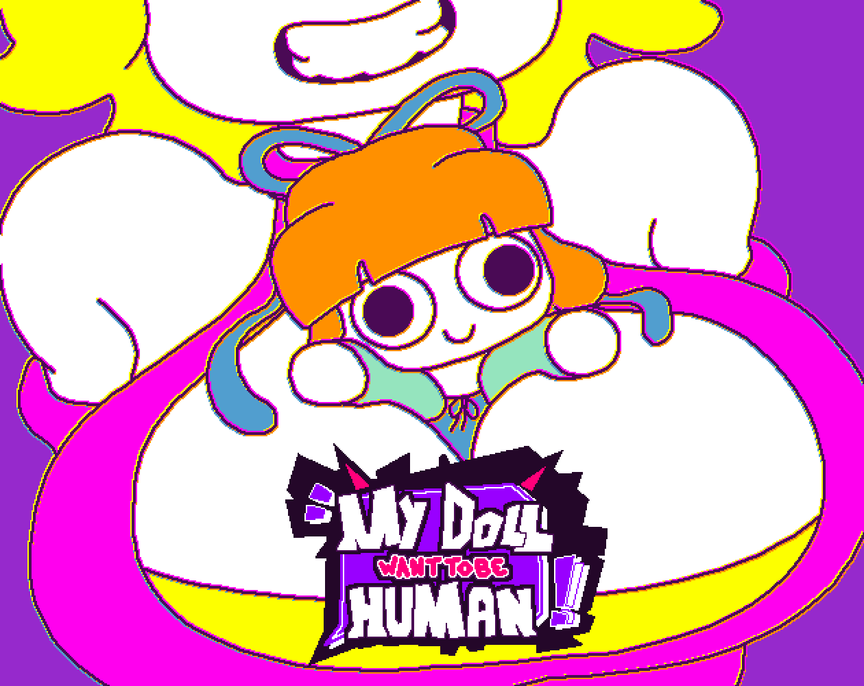 Cover art for MY DOLL WANTS TO BE HUMAN by ThreestezaoGames — adult visual novel