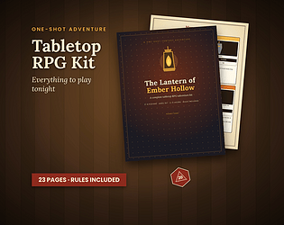 Lantern of Ember Hollow - Printable RPG One-Shot game screenshot