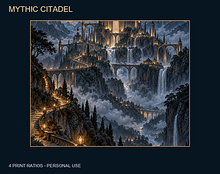 Mythic Citadel - Small Prints and Wallpapers game screenshot