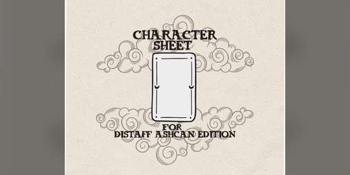 Cover image for Character Sheet for Distaff: Ashcan Edition