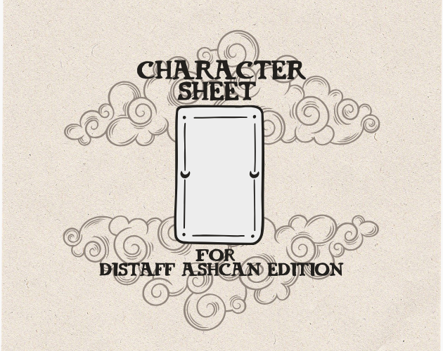 Cover image for Character Sheet for Distaff: Ashcan Edition