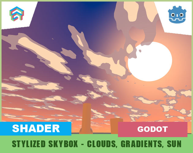 Godot 4 Stylized Procedural Sky Shader