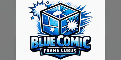 Cover image for Blue Comic Frame Cubus