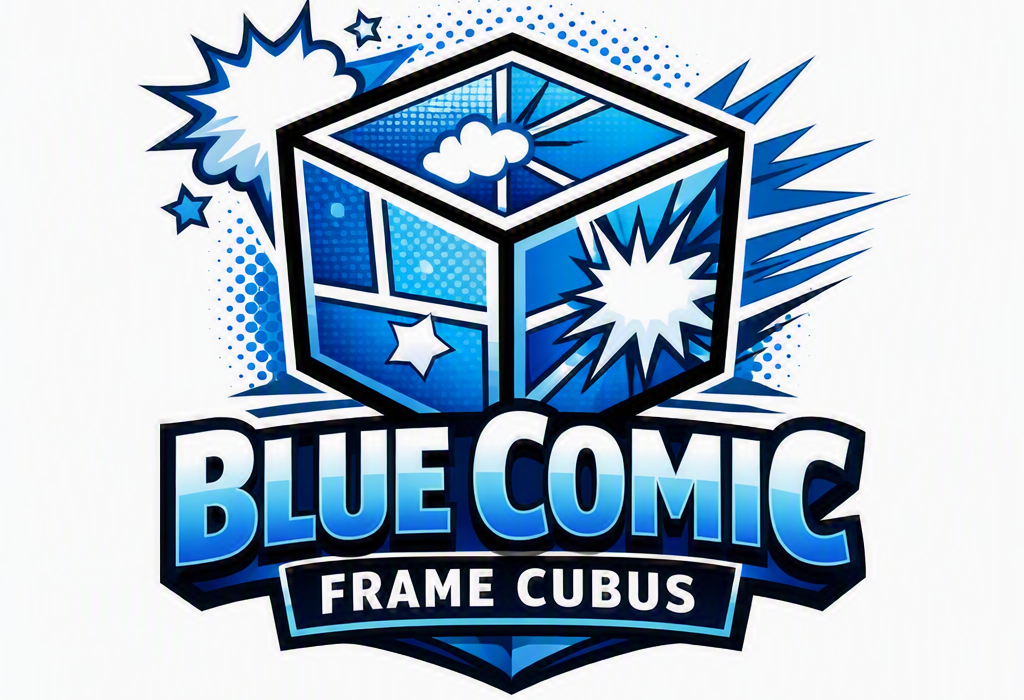 Cover image for Blue Comic Frame Cubus