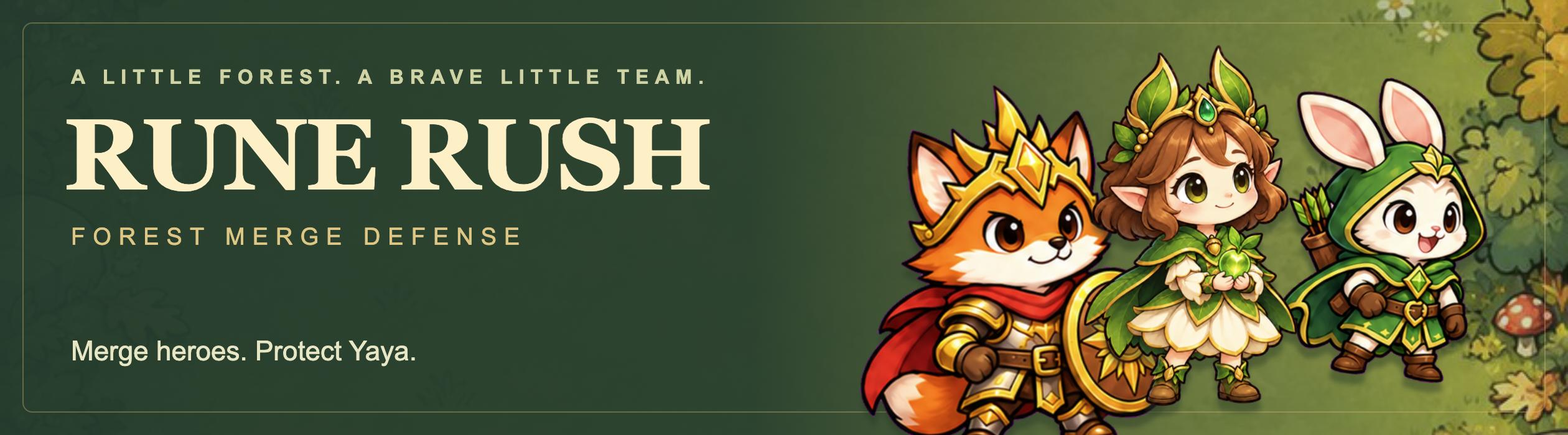 Rune Rush: Forest Merge Defense