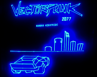 Vectorpunk 2077: Quadra Nightride [Vectrex] game screenshot