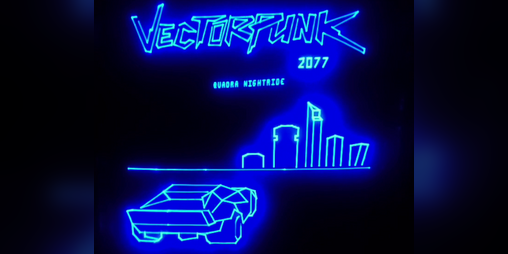 Cover image for Vectorpunk 2077: Quadra Nightride [Vectrex]