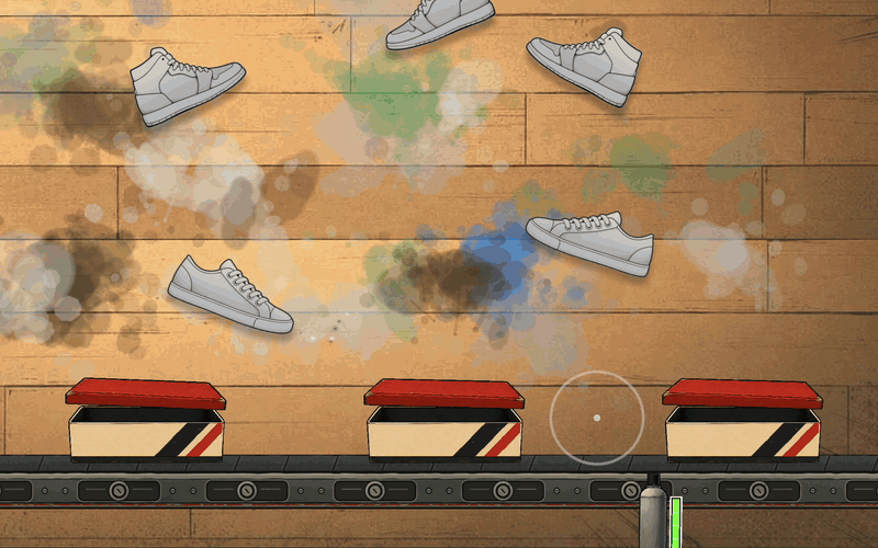 Painting a sneaker and earning cash