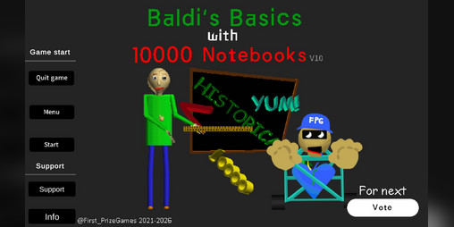 Cover image for Baldi's Basics with 1000-10000 Notebooks!