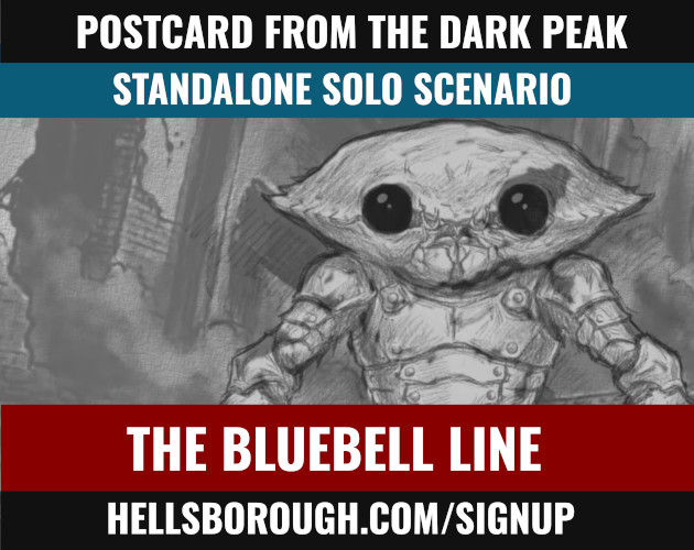 Postcard Adventure: The Bluebell Line (Dark Peak Solo RPG)