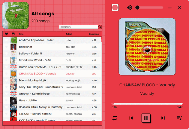 Cover image for Music Player (.mp3/.wav)