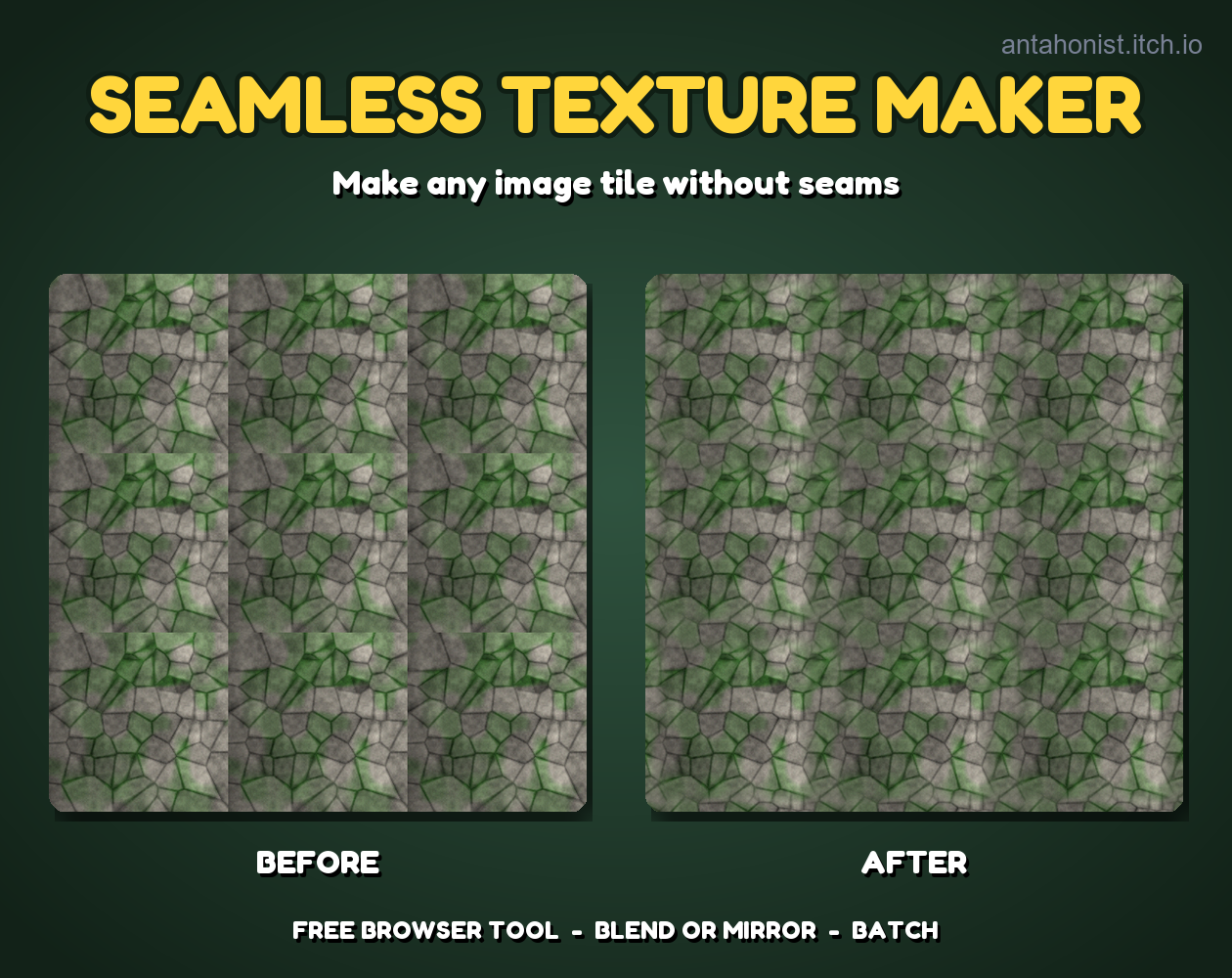 Seamless Texture Maker - Tileable Textures by Antahonist