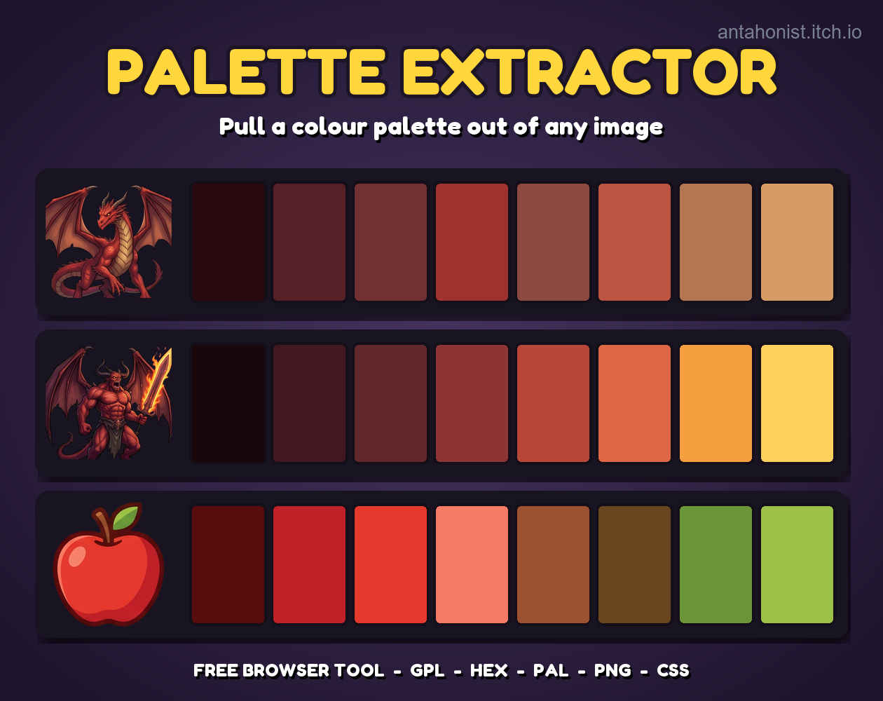 Palette Extractor is live - Palette Extractor - Colors From Any Image ...