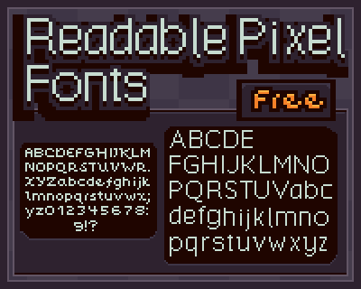 Readable Pixel Fonts