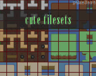 FREE pixel-art cute easy to use tileset by TimberwolfGames