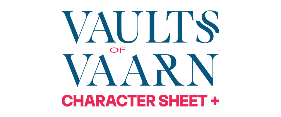 Vaults of Vaarn 2e Character Sheet