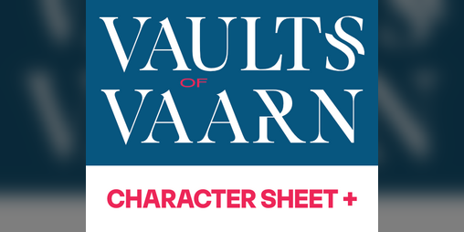 Cover image for Vaults of Vaarn 2e Character Sheet
