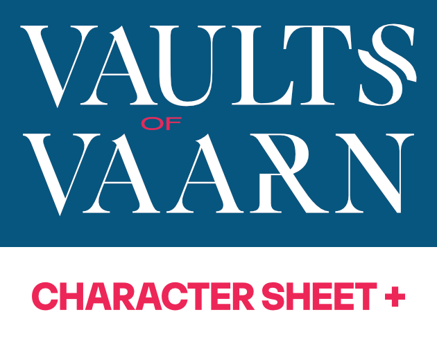 Cover image for Vaults of Vaarn 2e Character Sheet