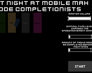 That night at Mobile Max Mode Completionists game screenshot
