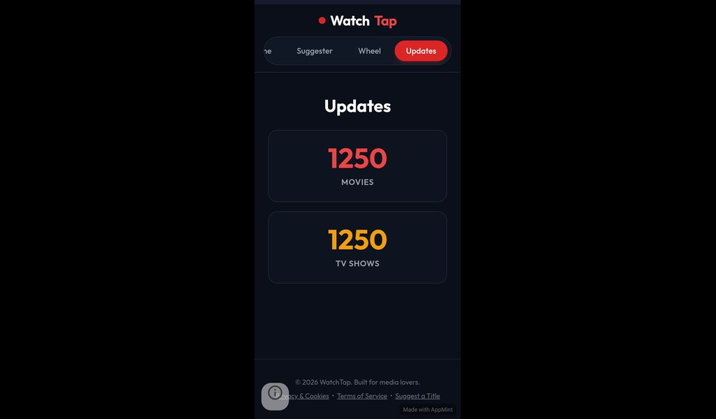Watch Tap App Pro 2,500 Movie & TV Show Titles
