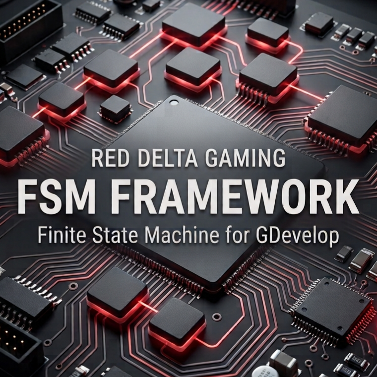 Gdevelop Uses Red Delta Gaming — FSM Framework by Red Delta Gaming