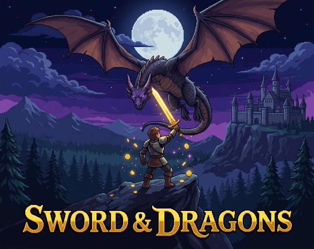 Cover image for Sword and dragons