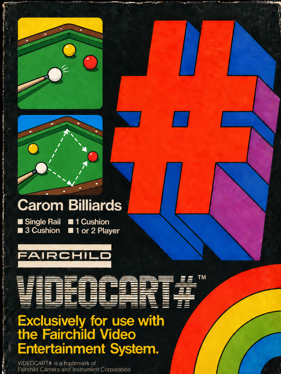 Carom Billiards (Channel F) by Mikebloke