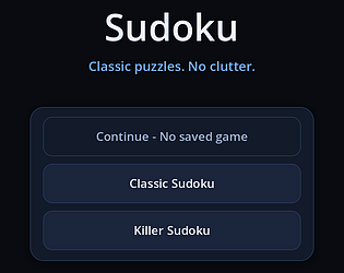 Classic & Killer Sudoku