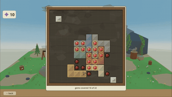 Fitting puzzle pieces across a gem seam in the mine