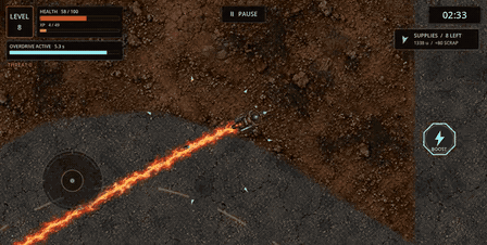 Overdrive riding with the Burnout trail in the earlier 0.8.13 build